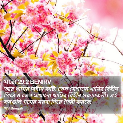 যাত্ৰা 29:2 BENIRV Bible Verse Image