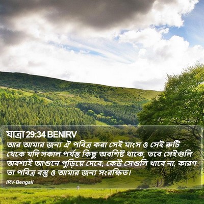 যাত্ৰা 29:34 BENIRV Bible Verse Image