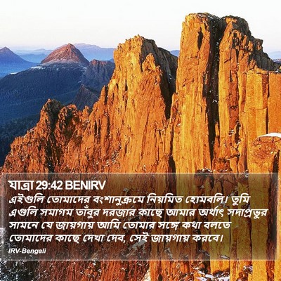 যাত্ৰা 29:42 BENIRV Bible Verse Image