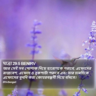 যাত্ৰা 29:5 BENIRV Bible Verse Image