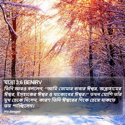 যাত্ৰা 3:6 BENIRV Bible Verse Image