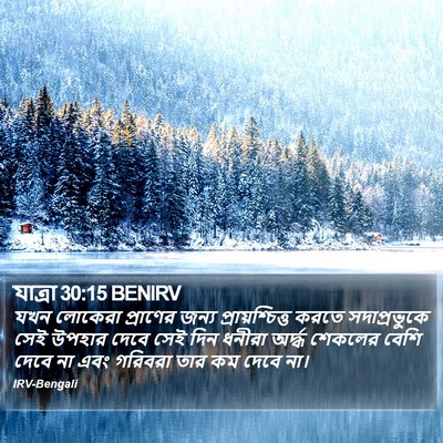 যাত্ৰা 30:15 BENIRV Bible Verse Image