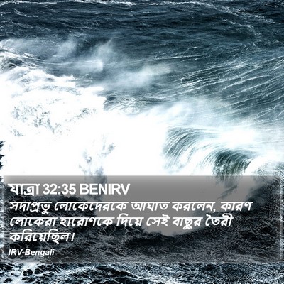 যাত্ৰা 32:35 BENIRV Bible Verse Image