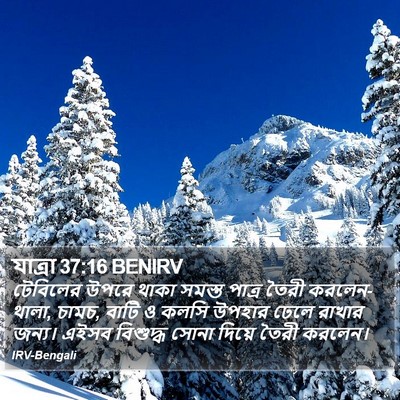 যাত্ৰা 37:16 BENIRV Bible Verse Image