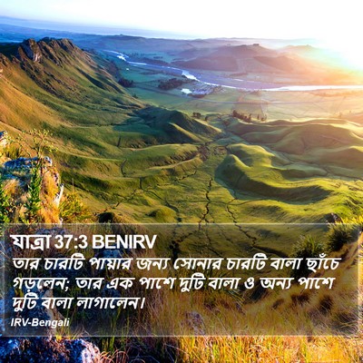 যাত্ৰা 37:3 BENIRV Bible Verse Image