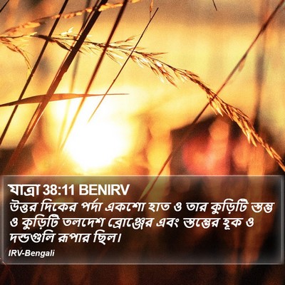 যাত্ৰা 38:11 BENIRV Bible Verse Image