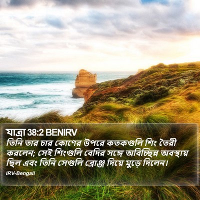 যাত্ৰা 38:2 BENIRV Bible Verse Image