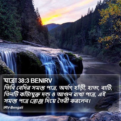 যাত্ৰা 38:3 BENIRV Bible Verse Image