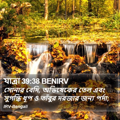 যাত্ৰা 39:38 BENIRV Bible Verse Image