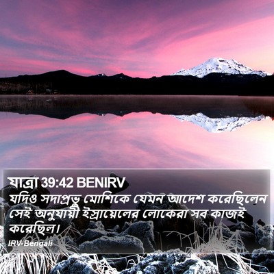 যাত্ৰা 39:42 BENIRV Bible Verse Image