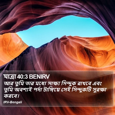যাত্ৰা 40:3 BENIRV Bible Verse Image
