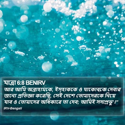 যাত্ৰা 6:8 BENIRV Bible Verse Image