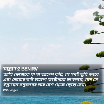 যাত্ৰা 7:2 BENIRV Bible Verse Image