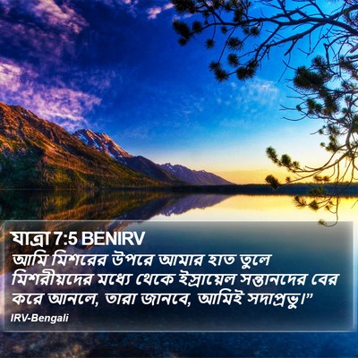 যাত্ৰা 7:5 BENIRV Bible Verse Image