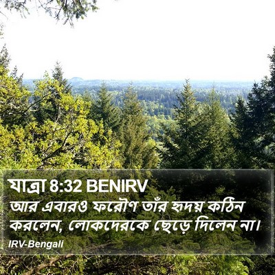 যাত্ৰা 8:32 BENIRV Bible Verse Image