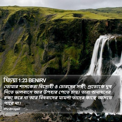 যিচয়া 1:23 BENIRV Bible Verse Image
