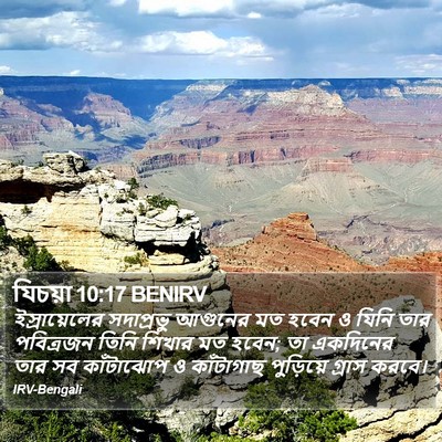 যিচয়া 10:17 BENIRV Bible Verse Image