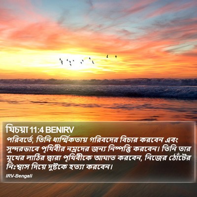 যিচয়া 11:4 BENIRV Bible Verse Image