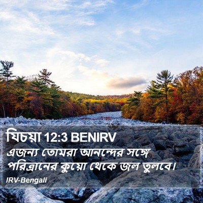 যিচয়া 12:3 BENIRV Bible Verse Image