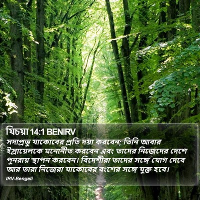 যিচয়া 14:1 BENIRV Bible Verse Image