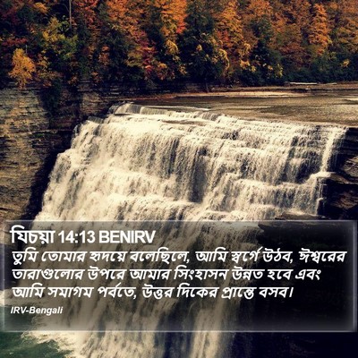 যিচয়া 14:13 BENIRV Bible Verse Image