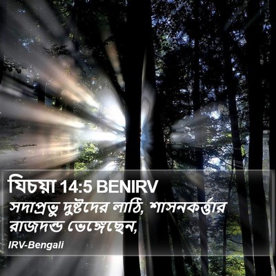 যিচয়া 14:5 BENIRV Bible Verse Image