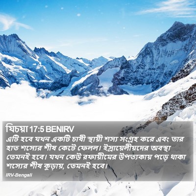 যিচয়া 17:5 BENIRV Bible Verse Image
