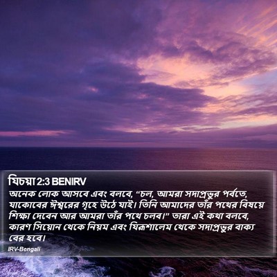 যিচয়া 2:3 BENIRV Bible Verse Image