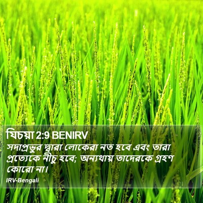 যিচয়া 2:9 BENIRV Bible Verse Image