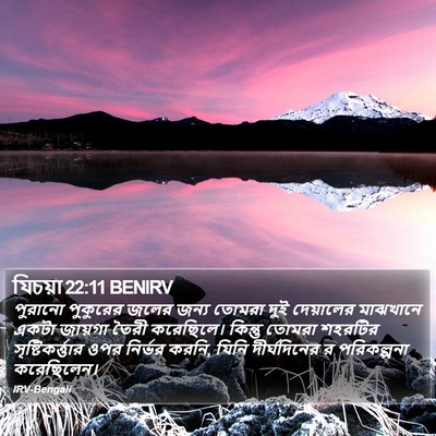 যিচয়া 22:11 BENIRV Bible Verse Image