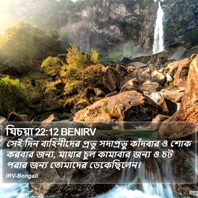 যিচয়া 22:12 BENIRV Bible Verse Image