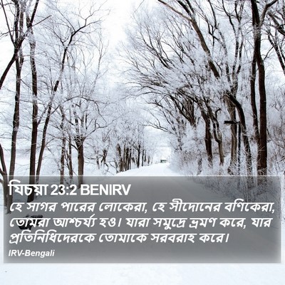 যিচয়া 23:2 BENIRV Bible Verse Image