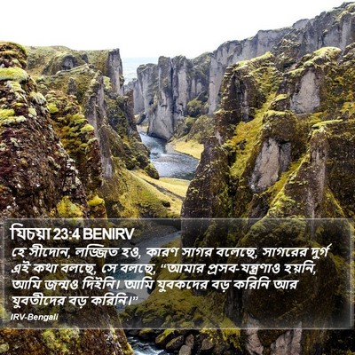 যিচয়া 23:4 BENIRV Bible Verse Image