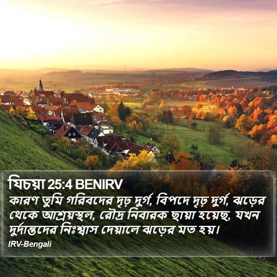 যিচয়া 25:4 BENIRV Bible Verse Image