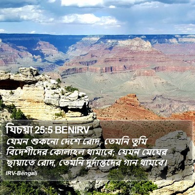 যিচয়া 25:5 BENIRV Bible Verse Image