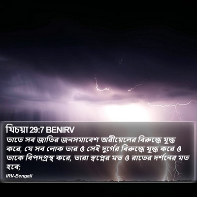যিচয়া 29:7 BENIRV Bible Verse Image