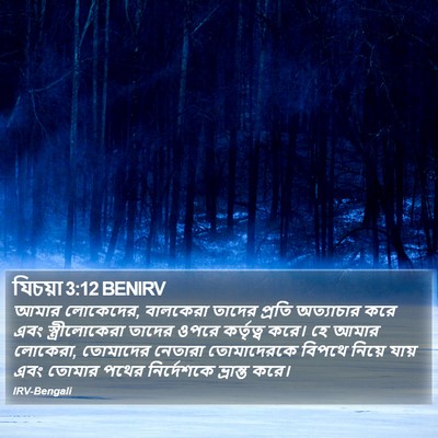 যিচয়া 3:12 BENIRV Bible Verse Image