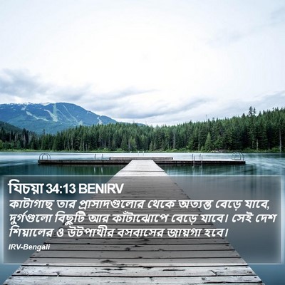 যিচয়া 34:13 BENIRV Bible Verse Image