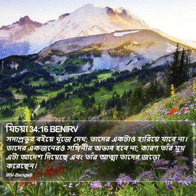 যিচয়া 34:16 BENIRV Bible Verse Image