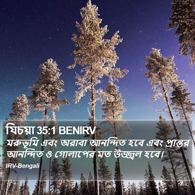 যিচয়া 35:1 BENIRV Bible Verse Image