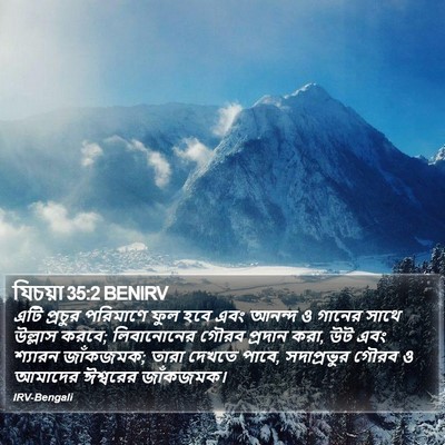 যিচয়া 35:2 BENIRV Bible Verse Image