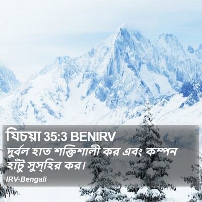 যিচয়া 35:3 BENIRV Bible Verse Image