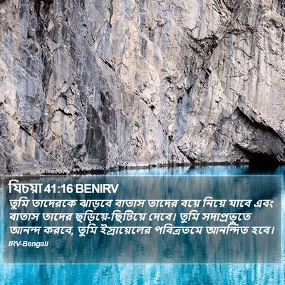 যিচয়া 41:16 BENIRV Bible Verse Image