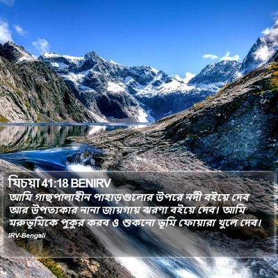 যিচয়া 41:18 BENIRV Bible Verse Image