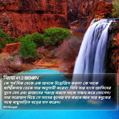 যিচয়া 41:2 BENIRV Bible Verse Image