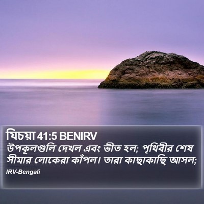 যিচয়া 41:5 BENIRV Bible Verse Image