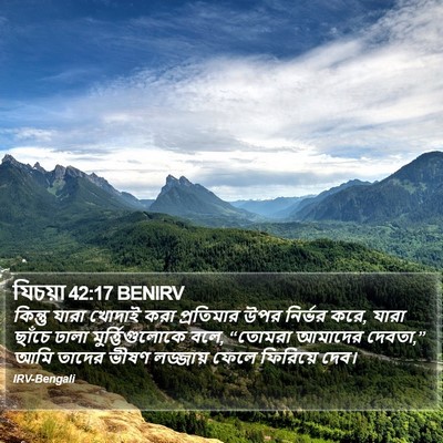 যিচয়া 42:17 BENIRV Bible Verse Image