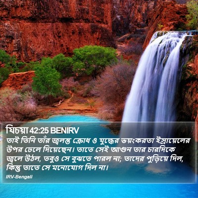 যিচয়া 42:25 BENIRV Bible Verse Image