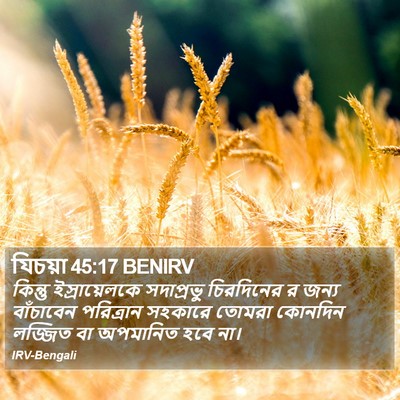 যিচয়া 45:17 BENIRV Bible Verse Image