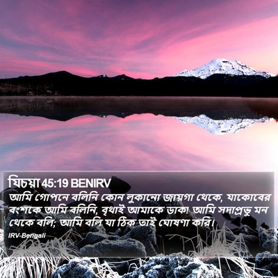 যিচয়া 45:19 BENIRV Bible Verse Image